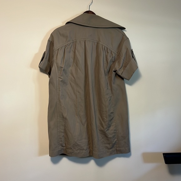 Club Monaco women’s cotton/linen short sleeve trench coat - Picture 5 of 5